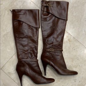 Nine West 3 1/2” Knee High Boots with Back…